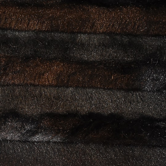 Black Faux Fur Mink Fabric